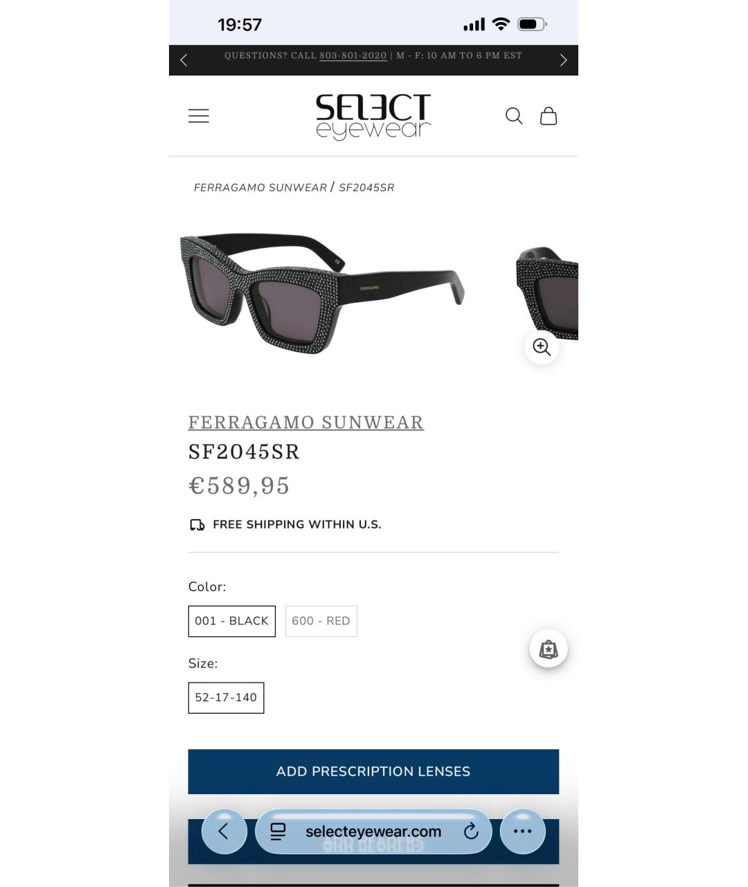 FERRAGAMO Черные солнцезащитные очки, фото 6