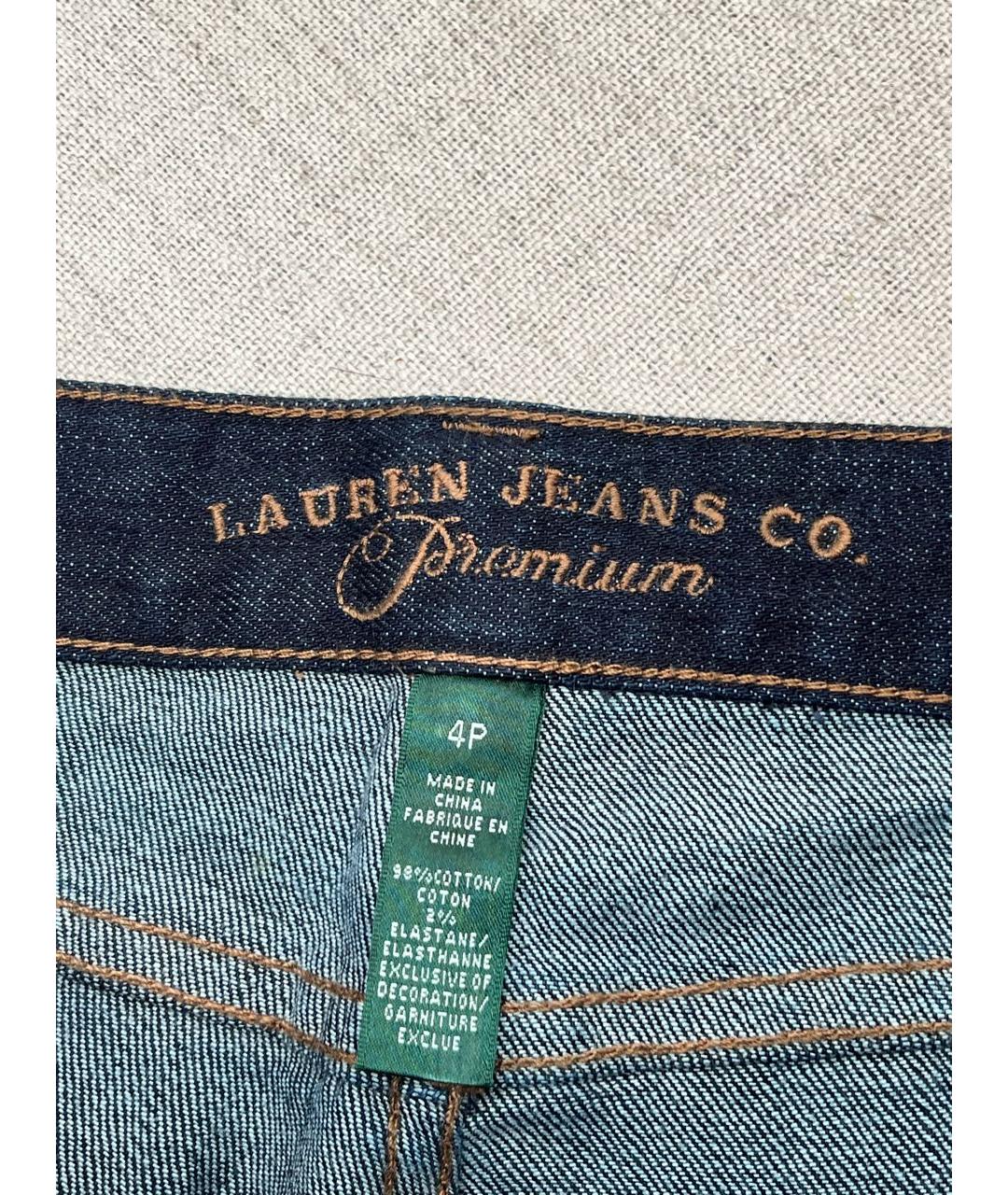 RALPH LAUREN Темно-синие прямые джинсы, фото 4