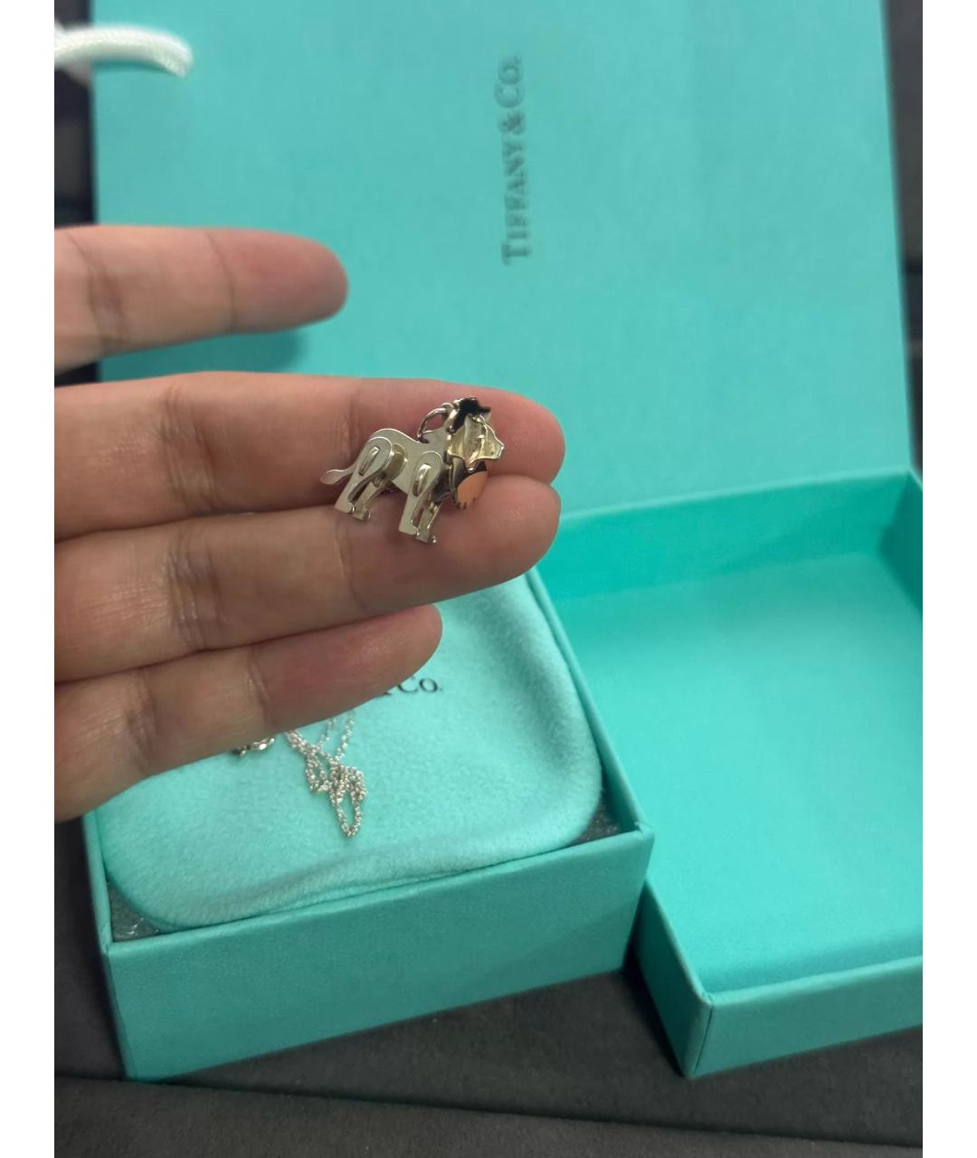TIFFANY&CO Золотая серебряная подвеска, фото 3