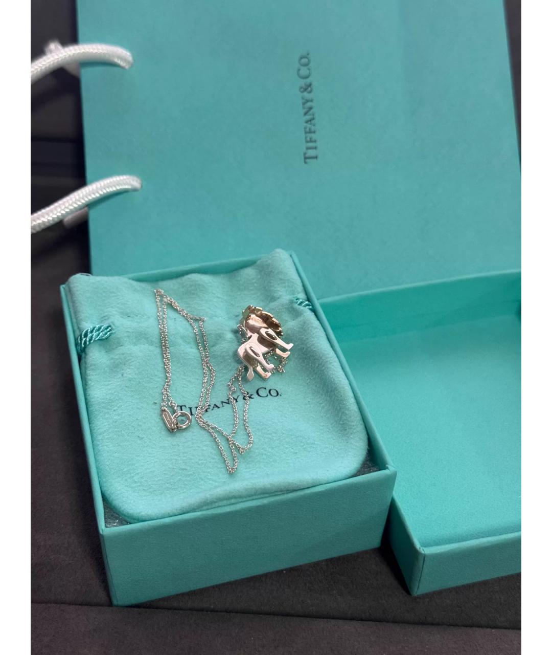 TIFFANY&CO Золотая серебряная подвеска, фото 8