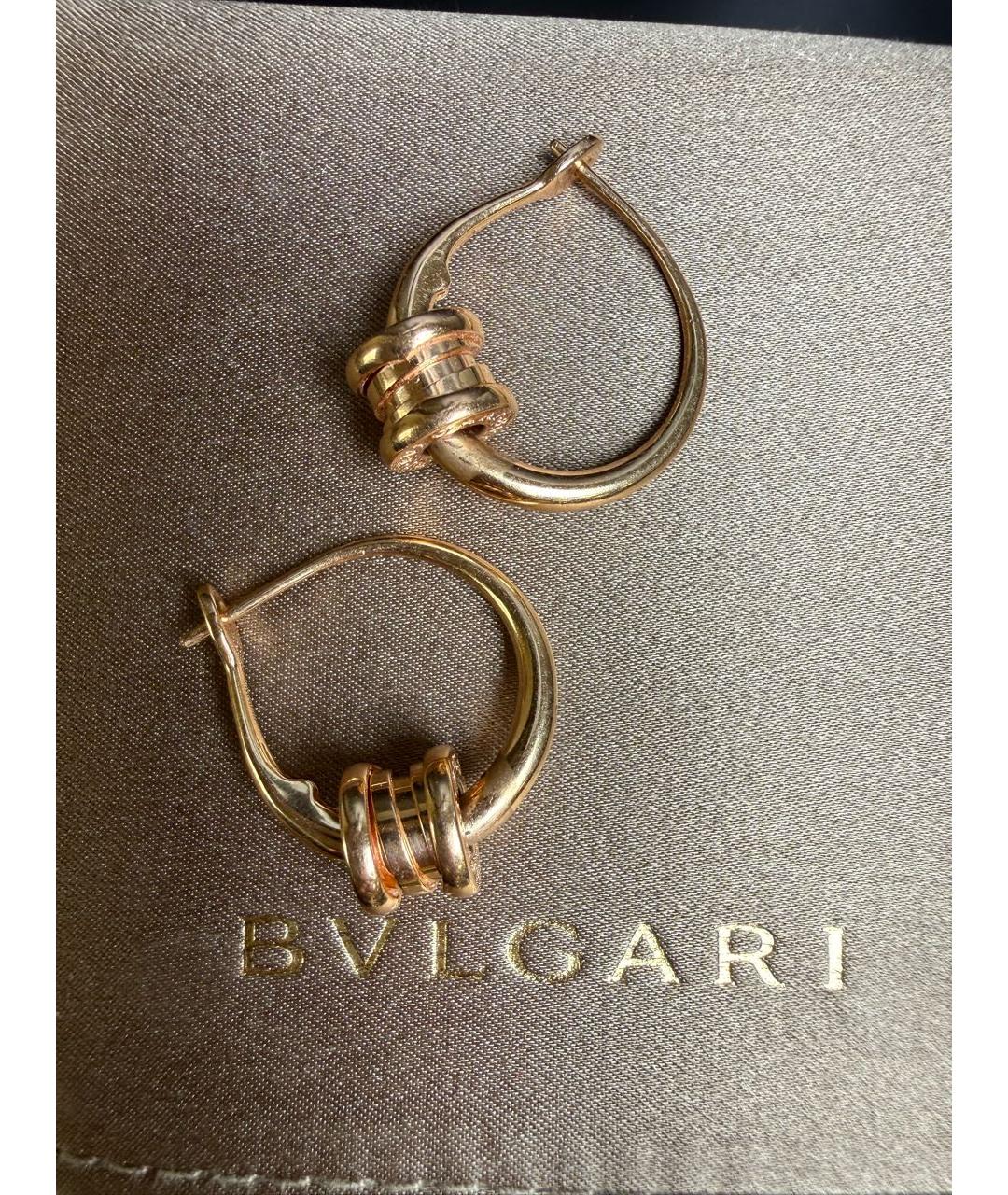 BVLGARI Золотые серьги из розового золота, фото 5