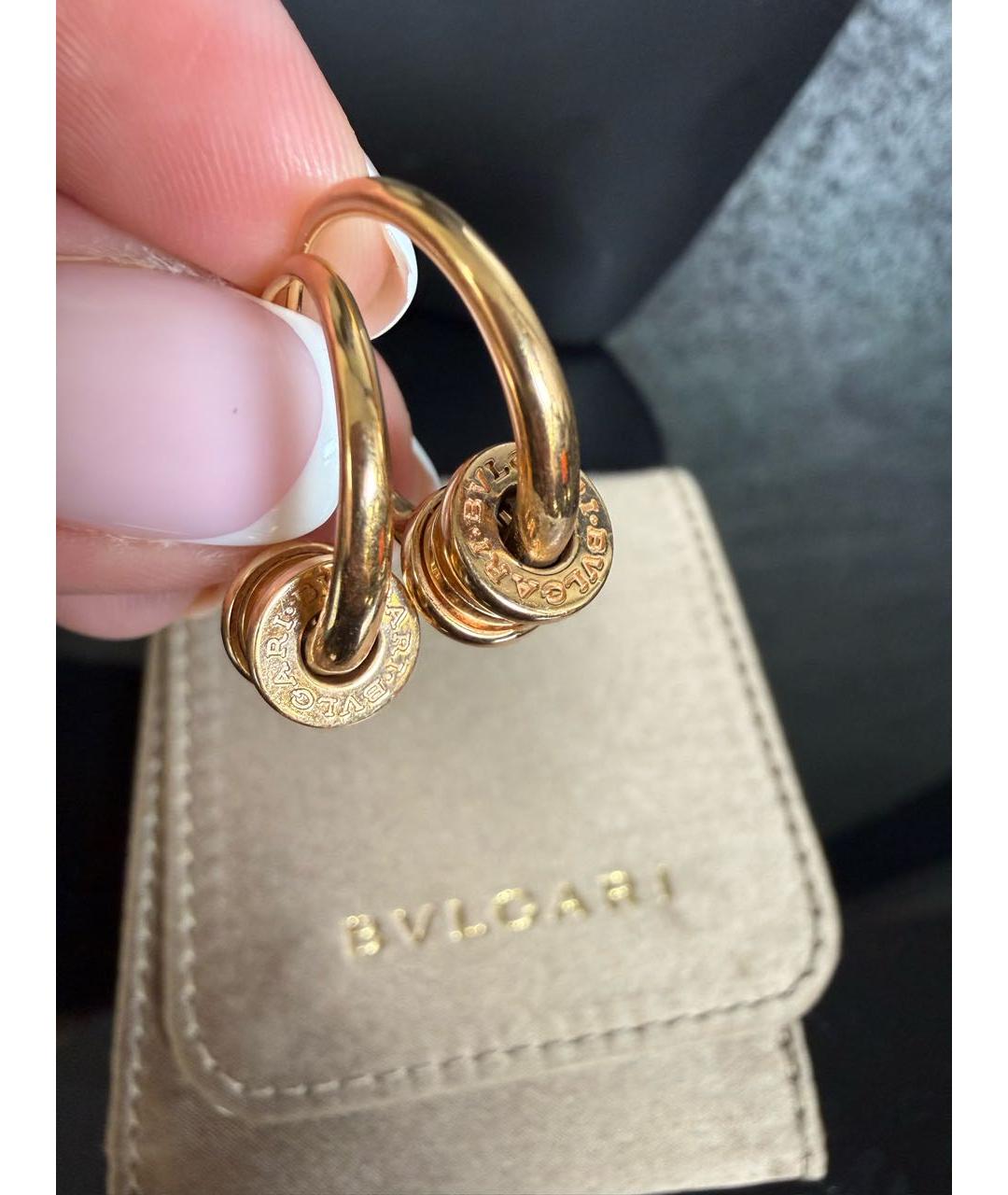 BVLGARI Золотые серьги из розового золота, фото 3