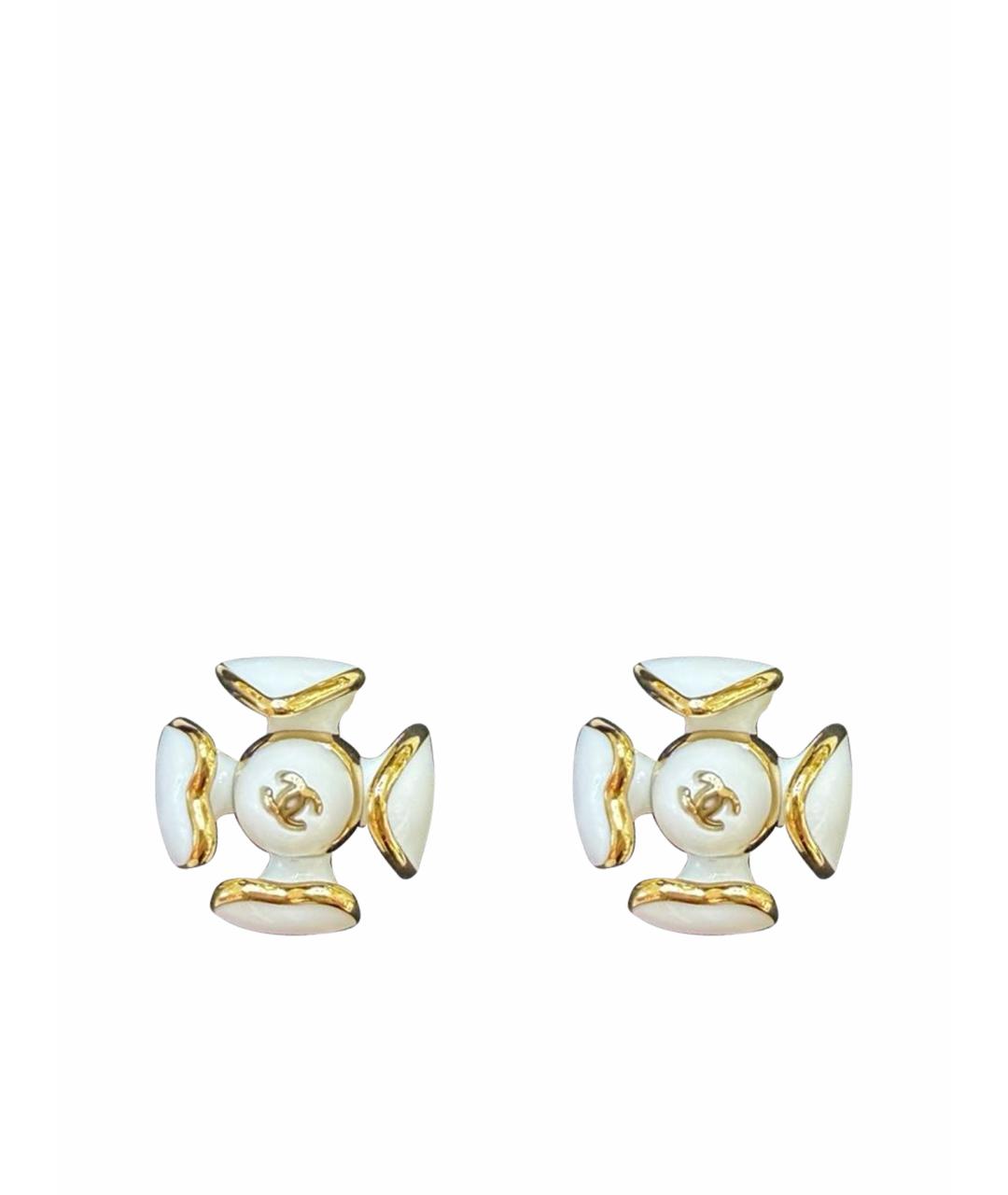CHANEL Золотые серьги, фото 1