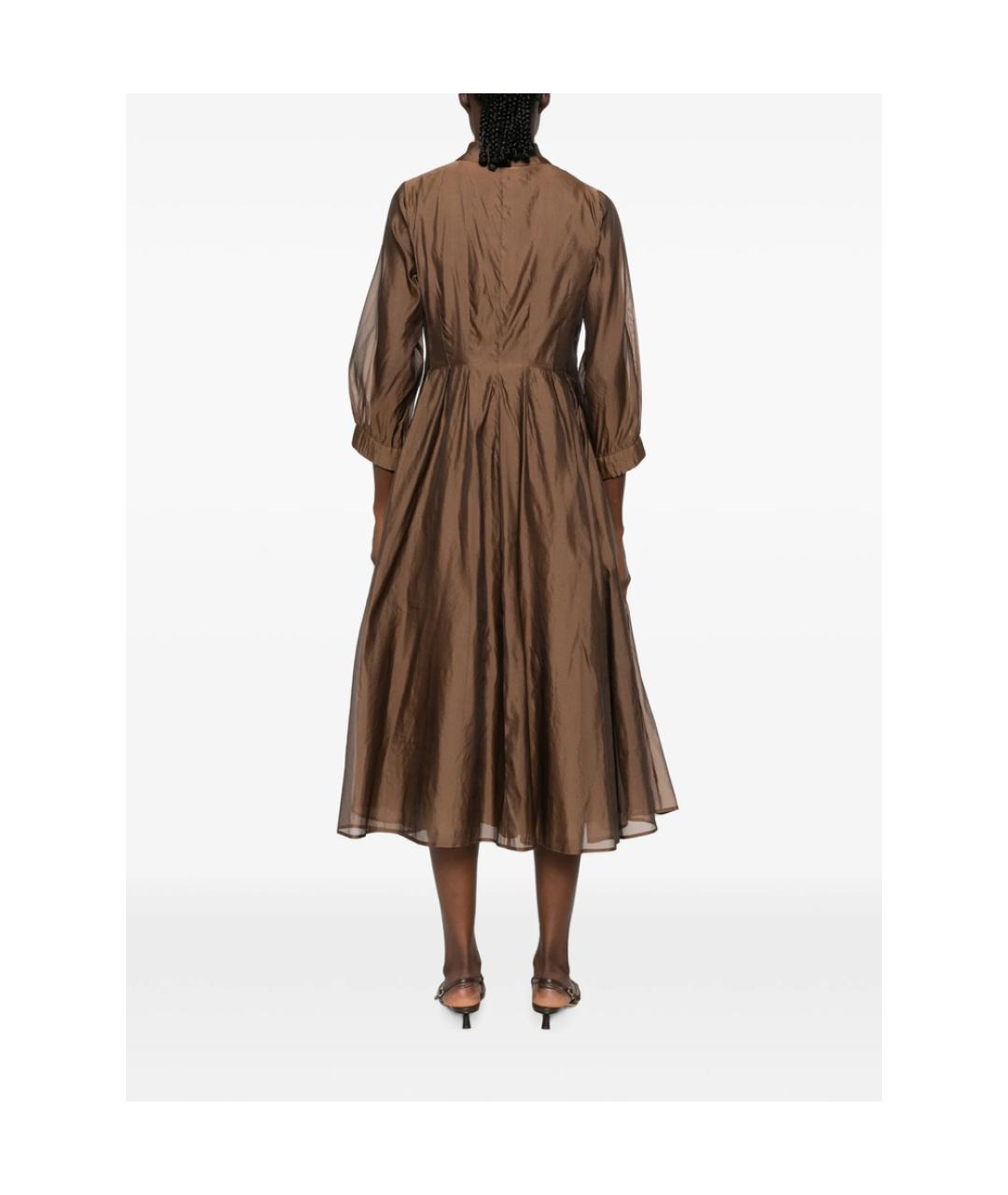 MAX MARA Коричневое повседневное платье, фото 4