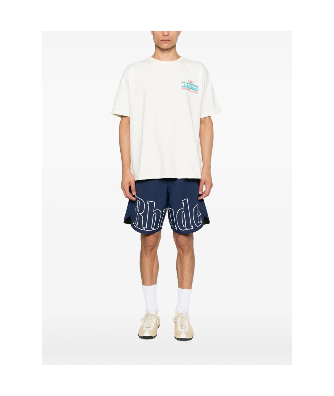RHUDE Хлопковая футболка, фото 5
