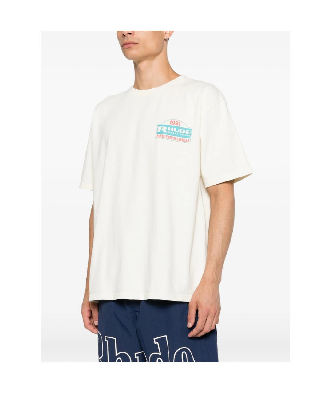 RHUDE Хлопковая футболка, фото 3