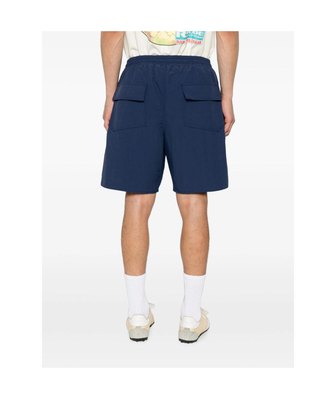 RHUDE Синие нейлоновые шорты, фото 4