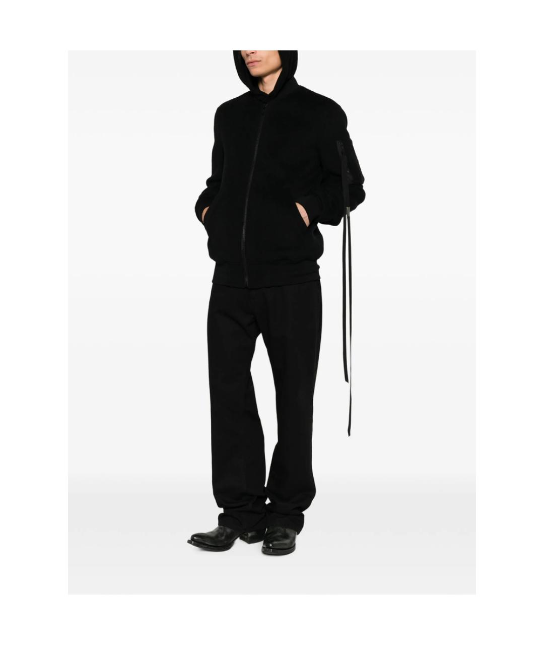 ANN DEMEULEMEESTER Черная хлопковая куртка, фото 3