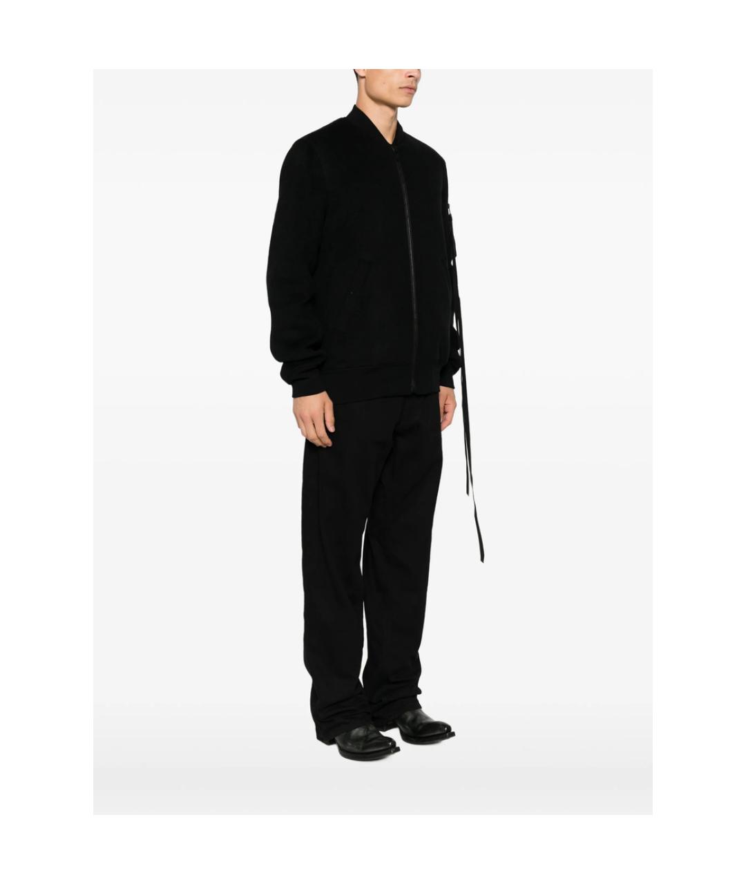 ANN DEMEULEMEESTER Черная хлопковая куртка, фото 2