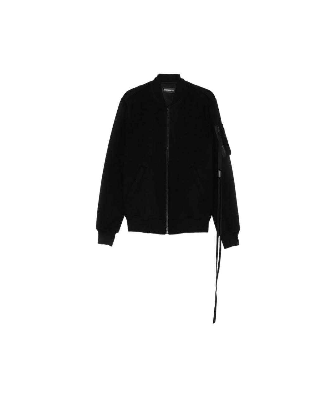 ANN DEMEULEMEESTER Черная хлопковая куртка, фото 6