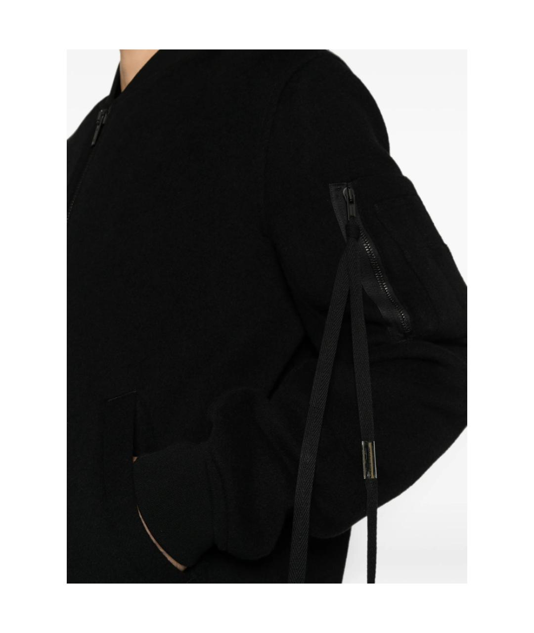 ANN DEMEULEMEESTER Черная хлопковая куртка, фото 5