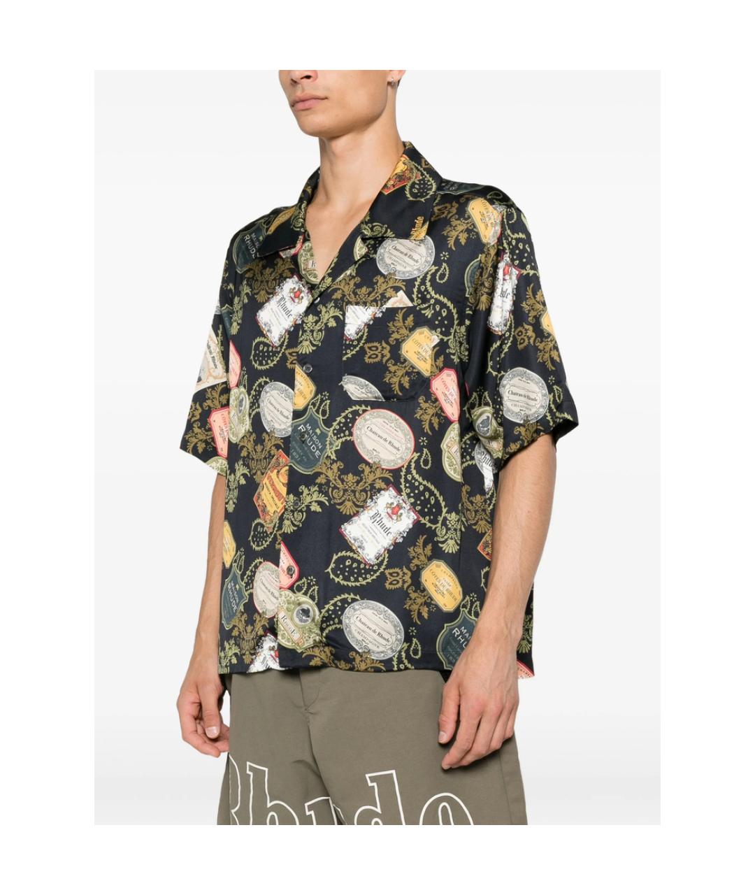 RHUDE Черная кэжуал рубашка, фото 4