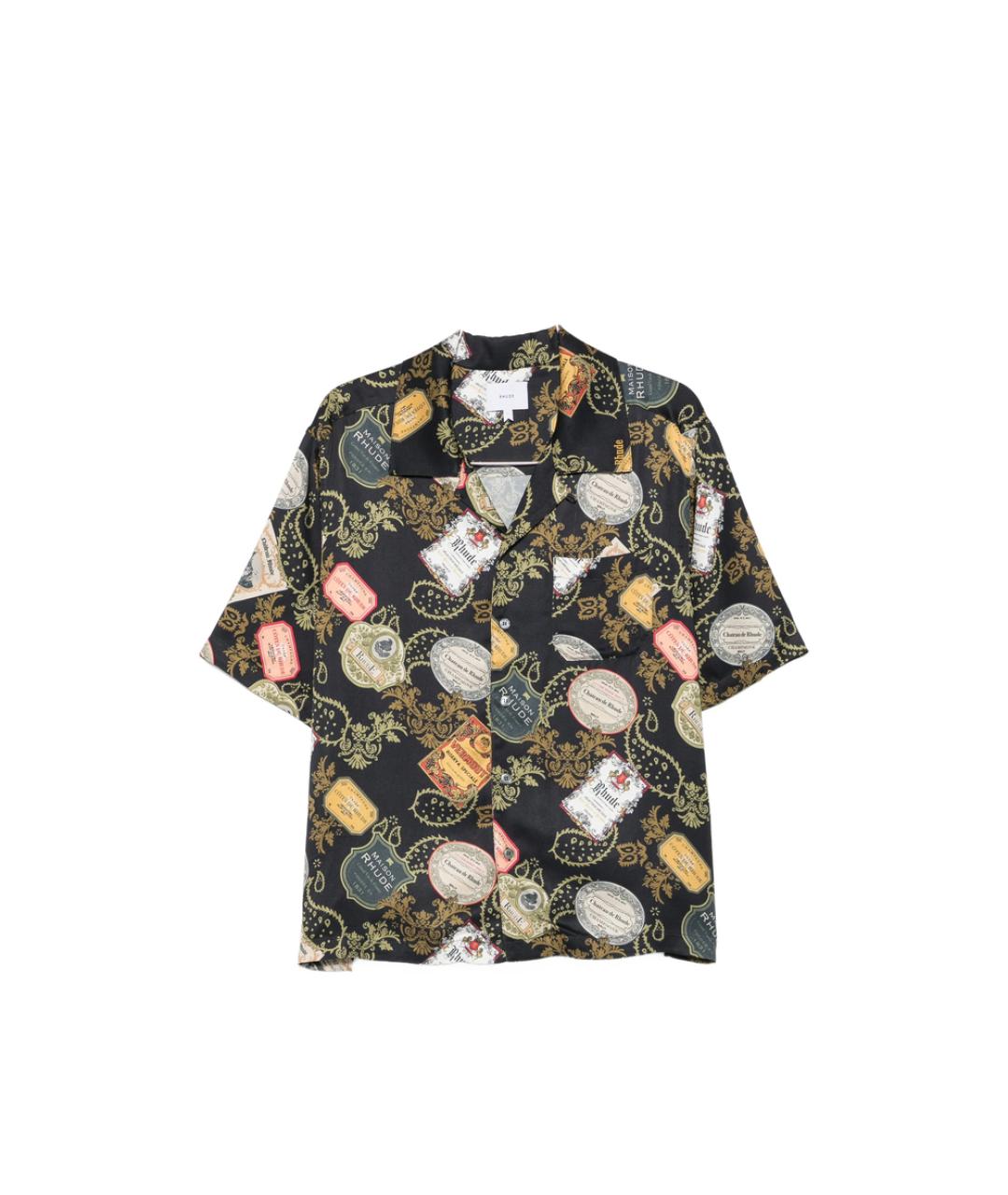 RHUDE Черная кэжуал рубашка, фото 1