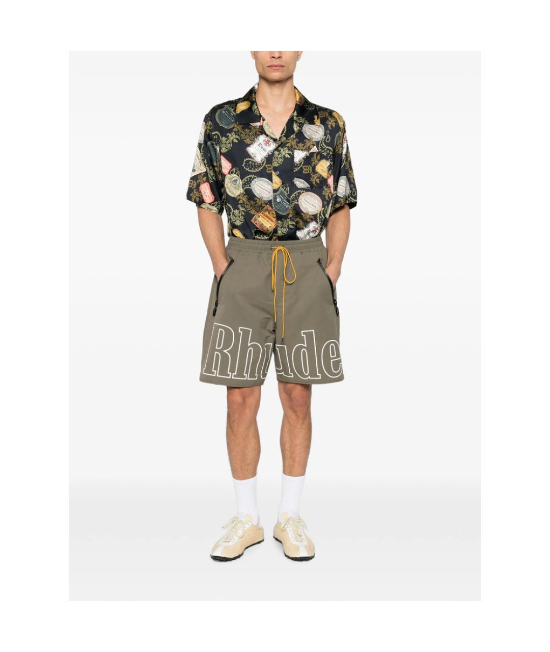 RHUDE Черная кэжуал рубашка, фото 6