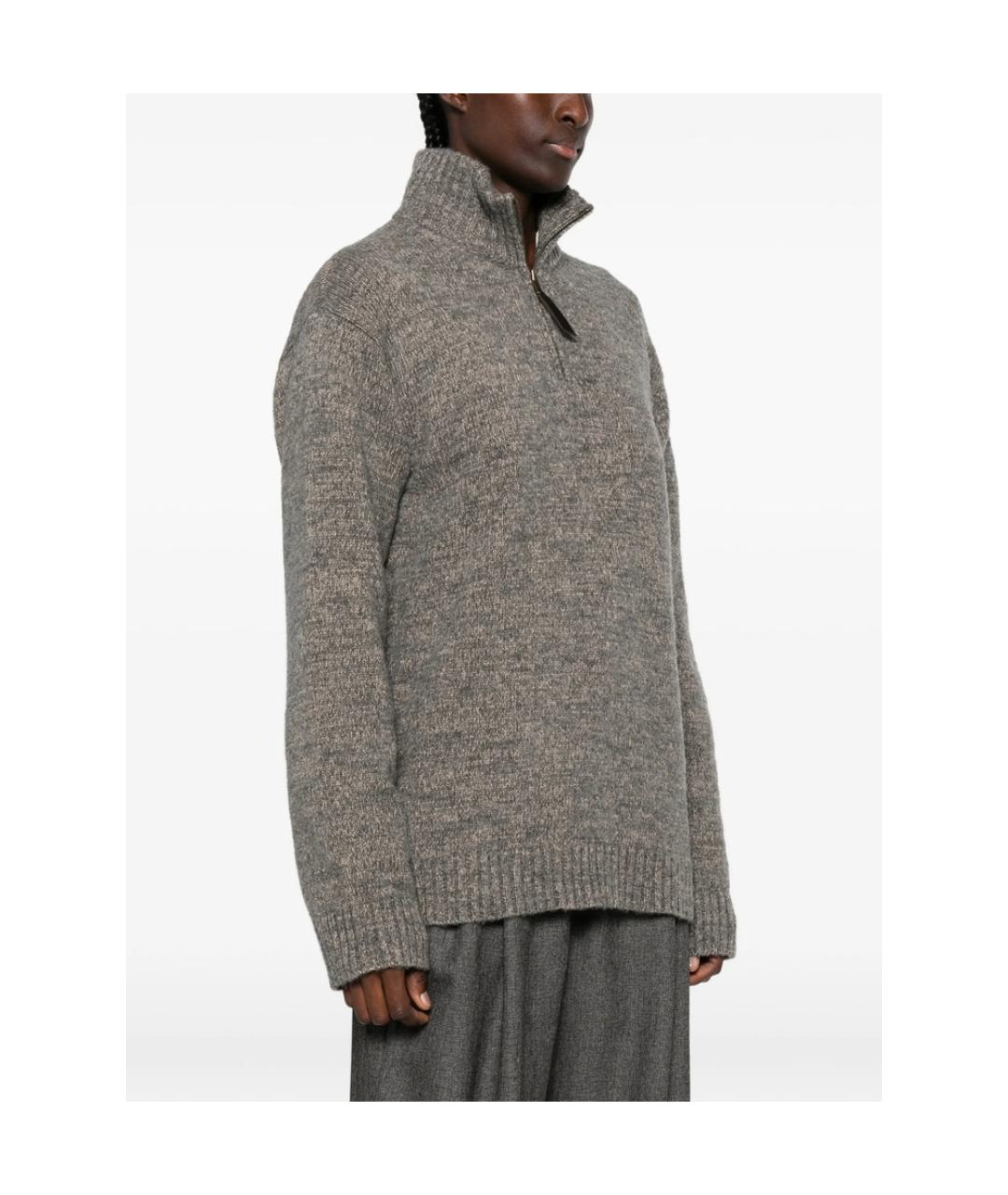 MAISON MARGIELA Серый хлопковый джемпер / свитер, фото 4