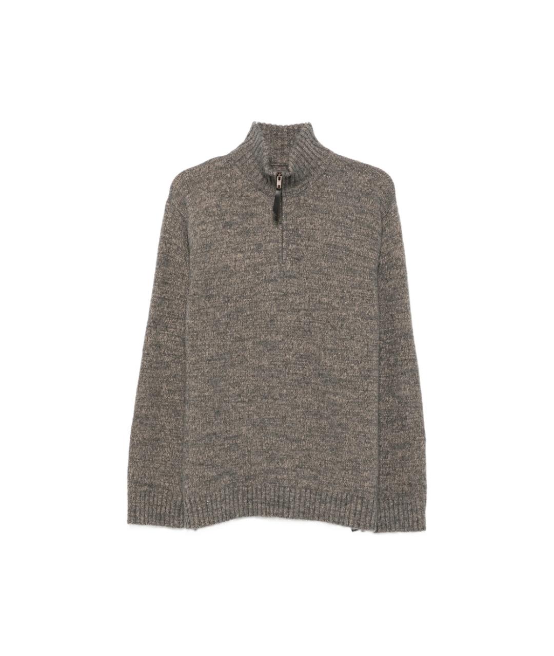 MAISON MARGIELA Серый хлопковый джемпер / свитер, фото 1