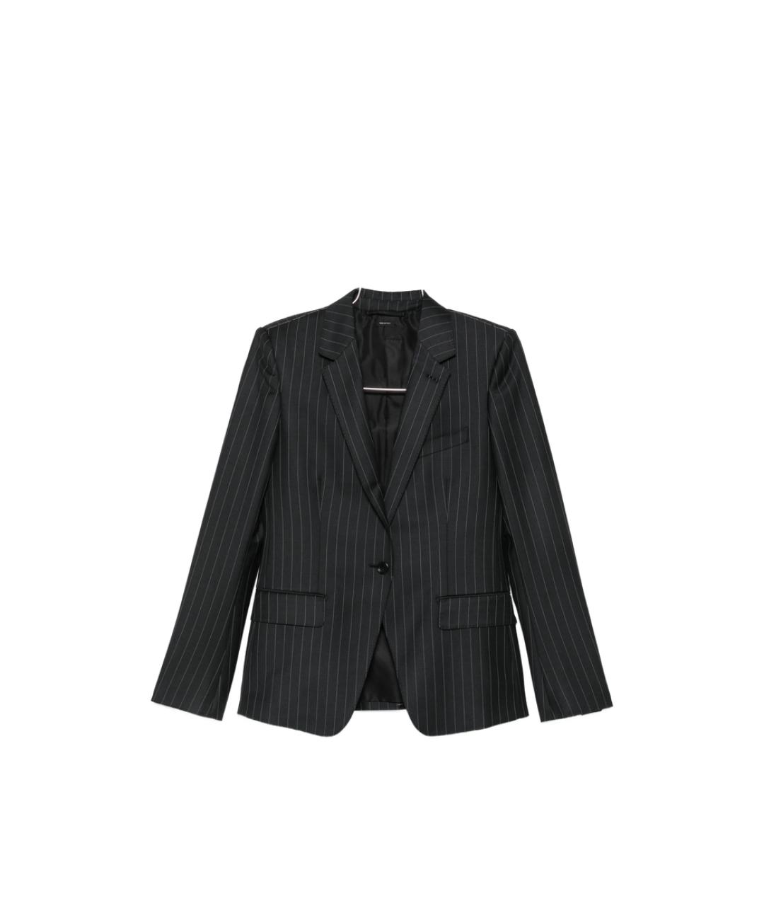 TOM FORD Антрацитовый шерстяной жакет/пиджак, фото 1