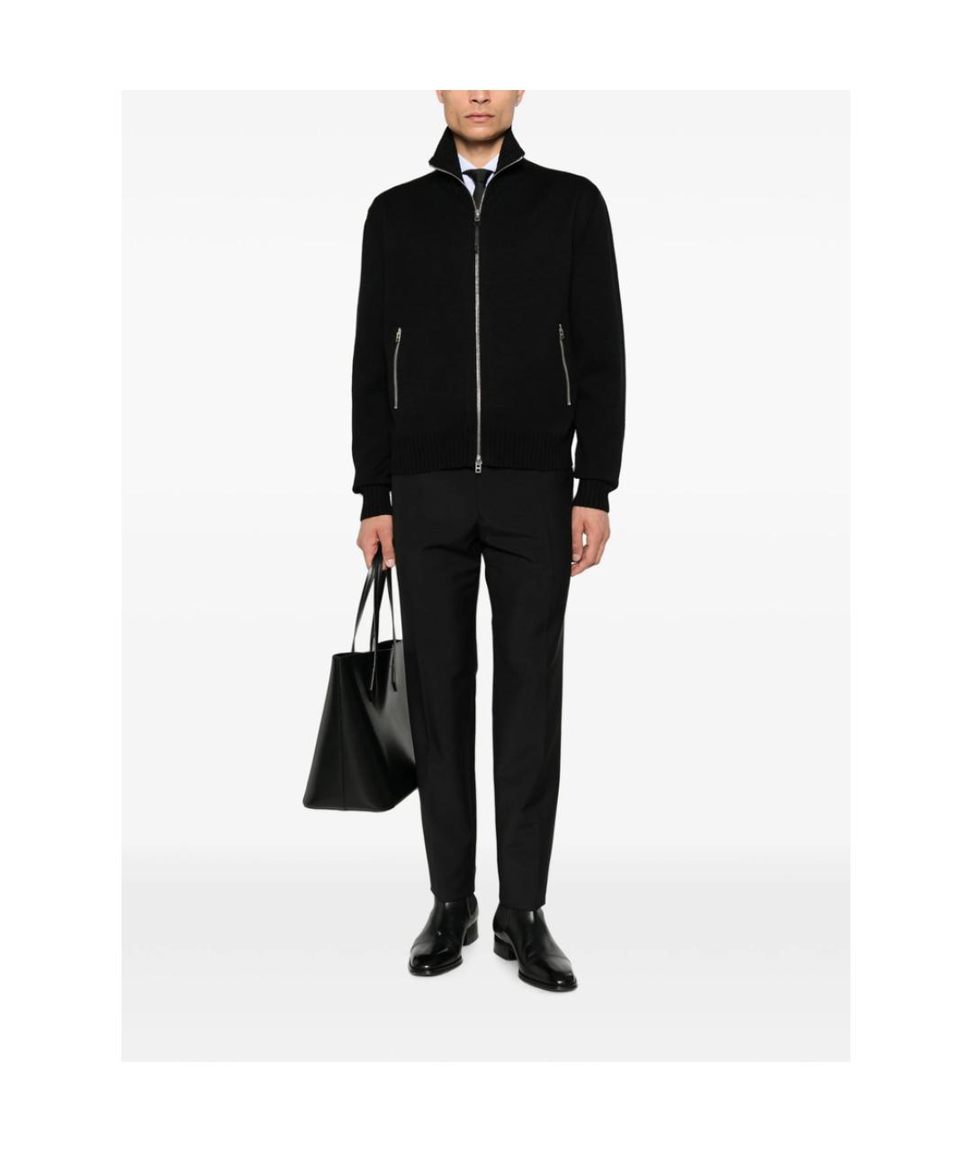 TOM FORD Черный шерстяной кардиган, фото 4