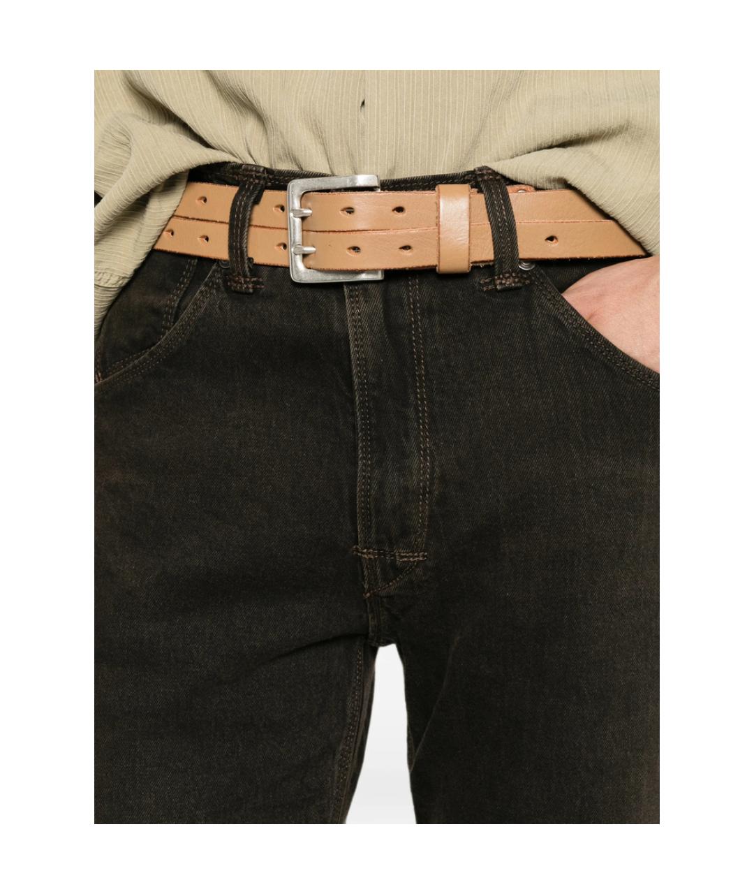 LEVI'S Черные хлопковые прямые джинсы, фото 2