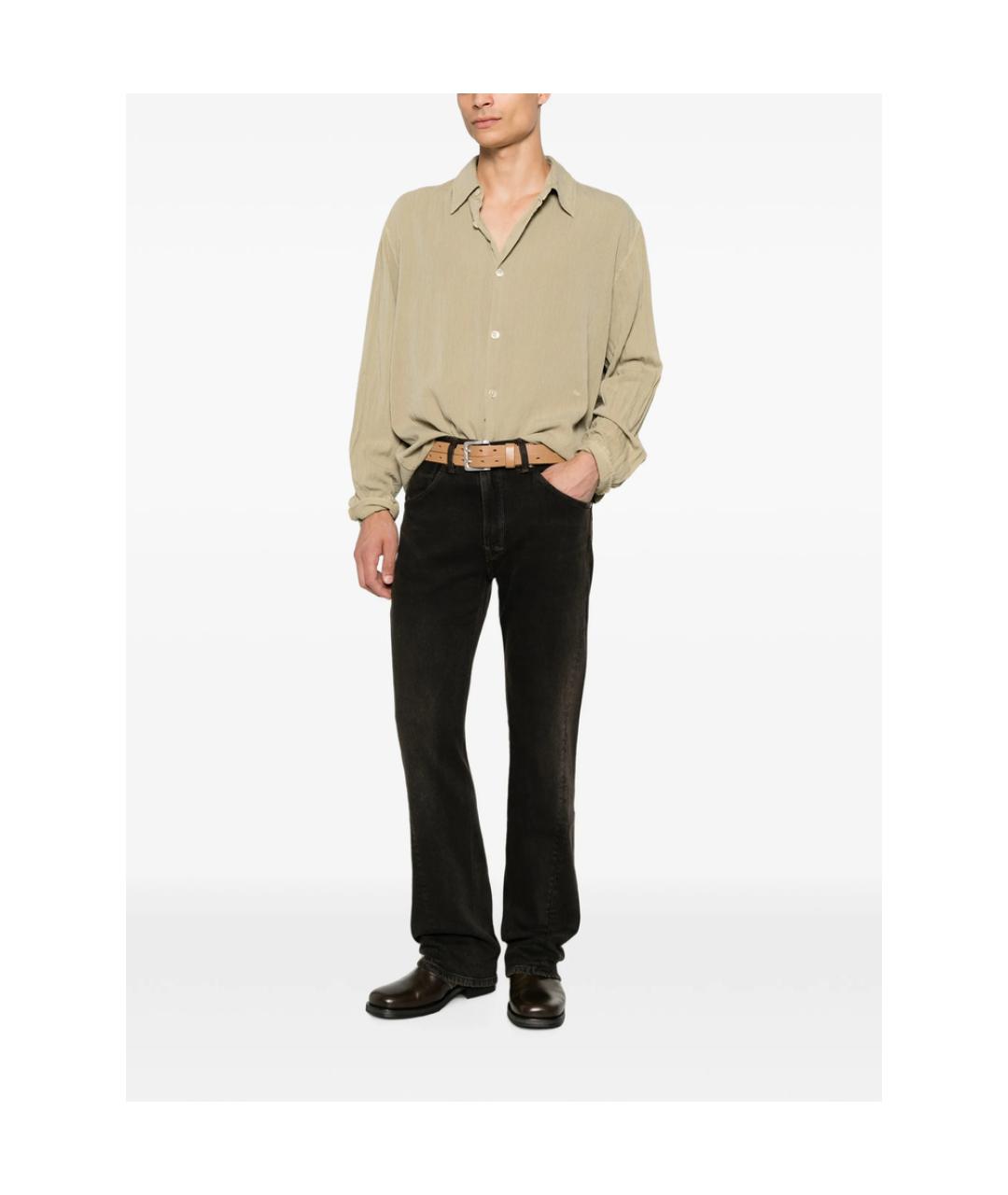 LEVI'S Черные хлопковые прямые джинсы, фото 4
