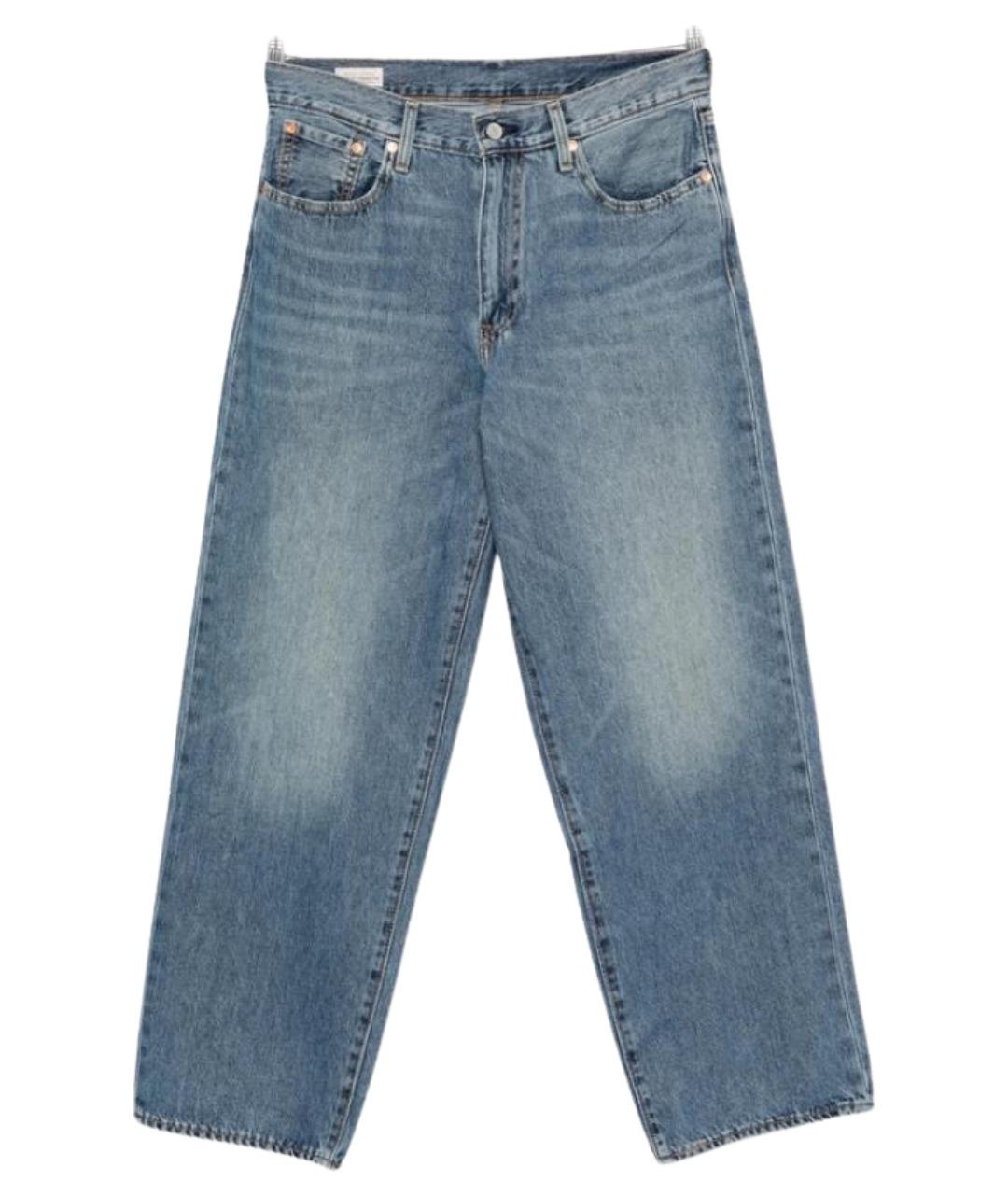 LEVI'S Синие хлопковые прямые джинсы, фото 1