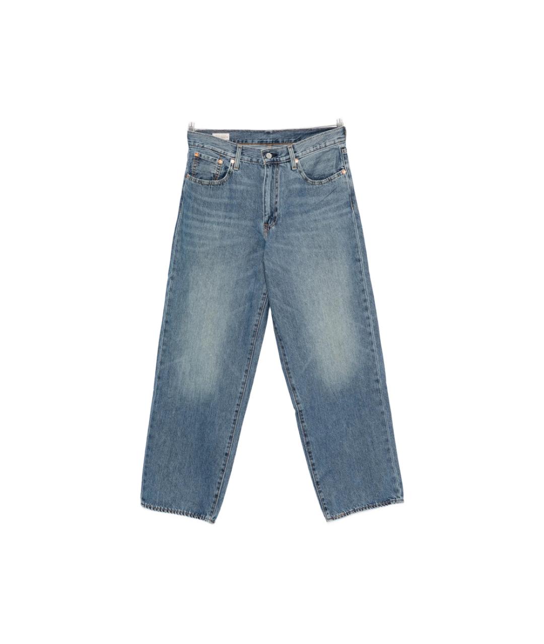 LEVI'S Синие хлопковые прямые джинсы, фото 6