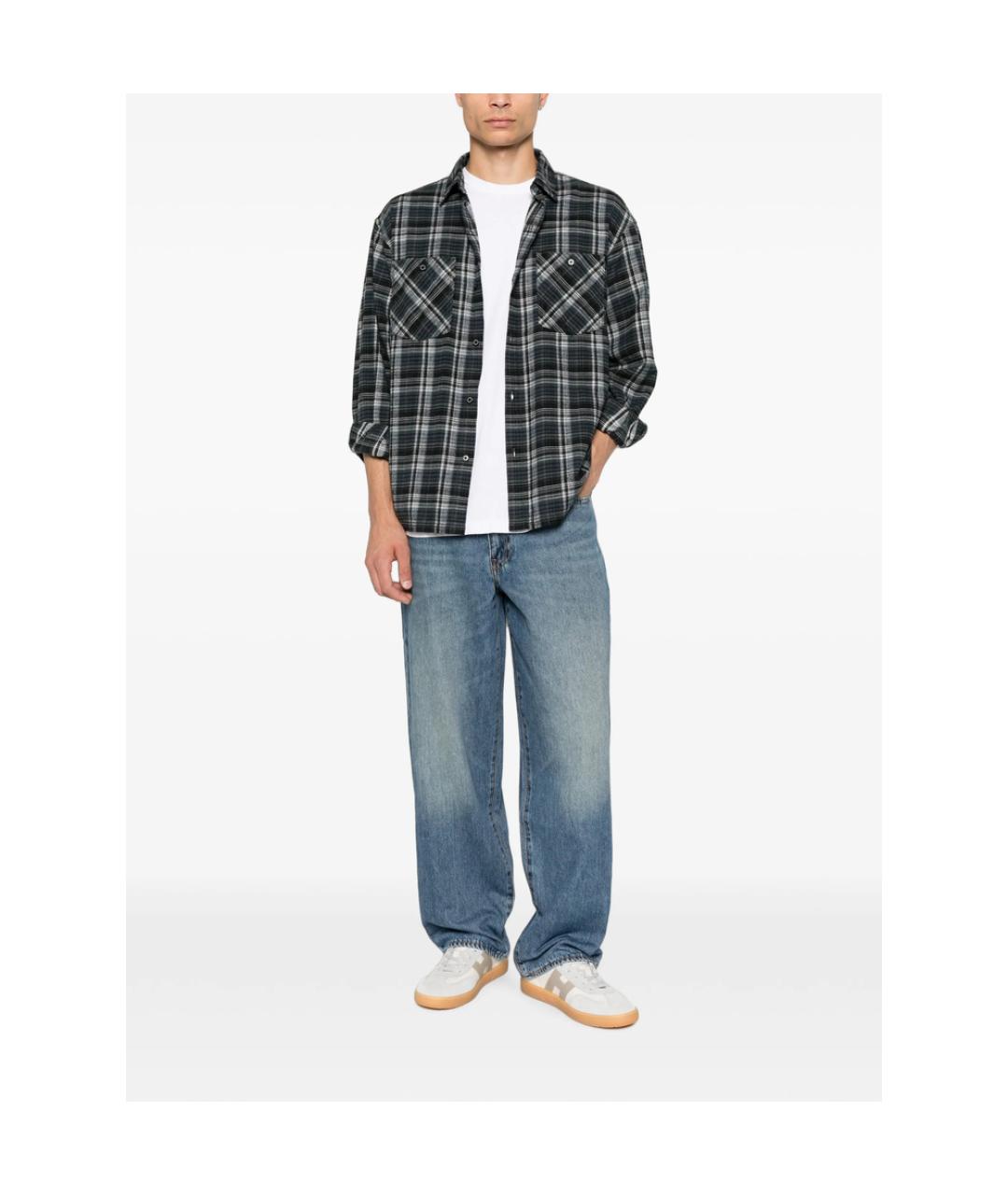 LEVI'S Синие хлопковые прямые джинсы, фото 3