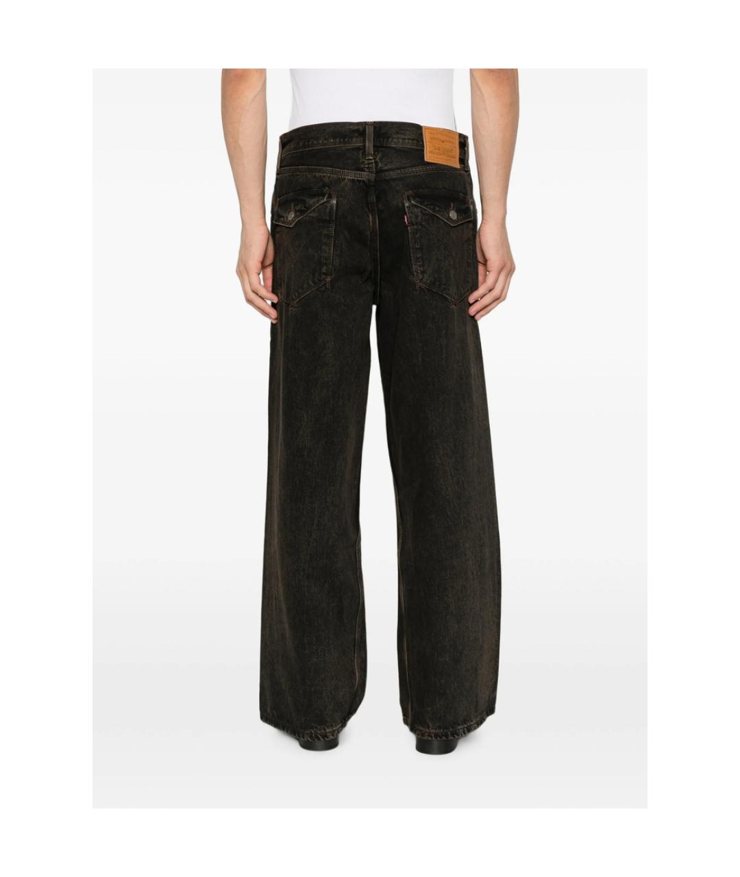 LEVI'S Черные хлопковые джинсы, фото 3