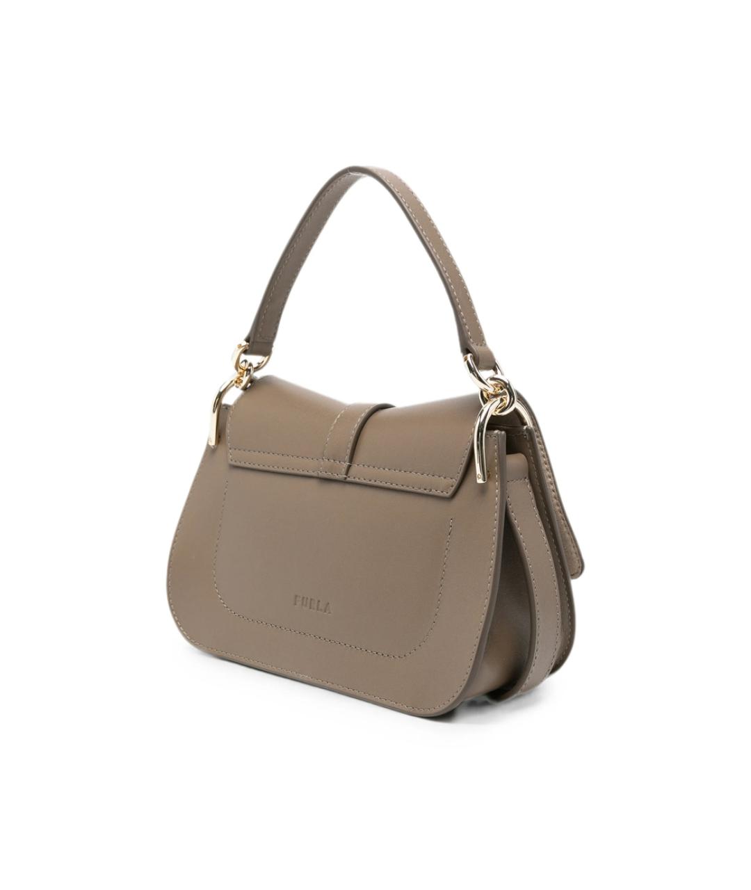 FURLA Бежевая кожаная сумка тоут, фото 3
