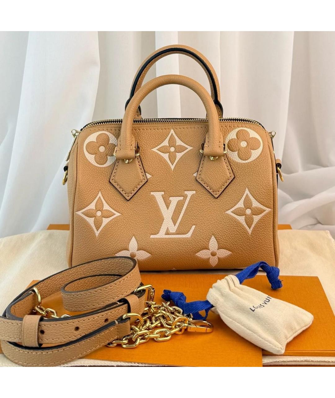LOUIS VUITTON Оранжевая кожаная сумка через плечо, фото 2