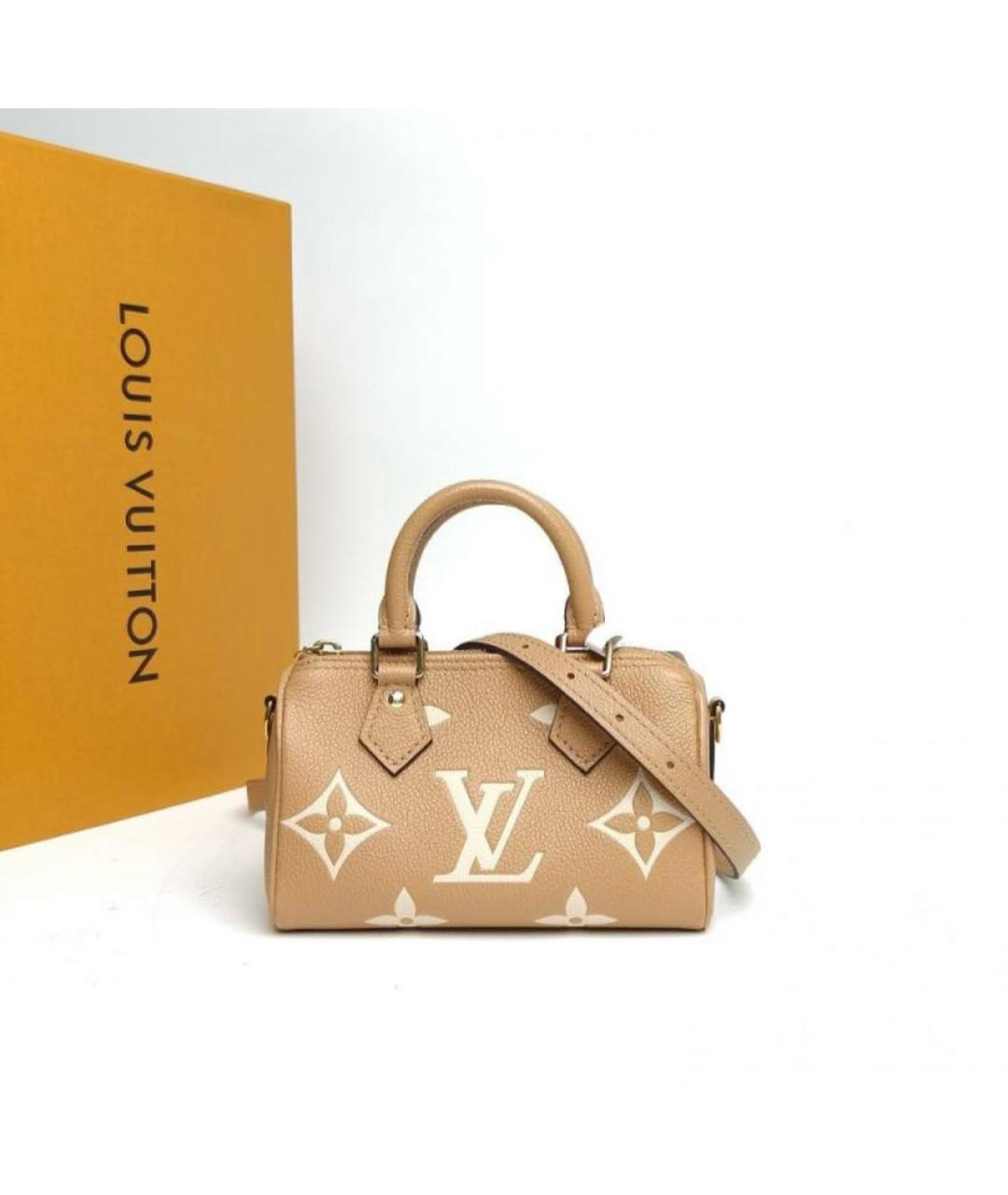 LOUIS VUITTON Оранжевая кожаная сумка через плечо, фото 6