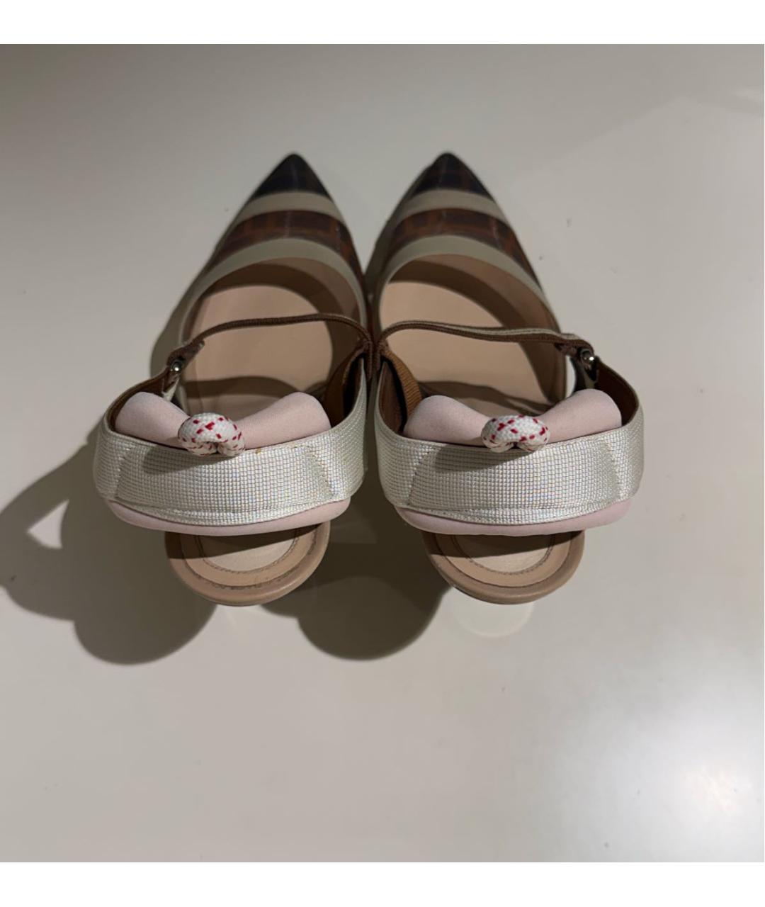 FENDI Коричневые туфли, фото 3