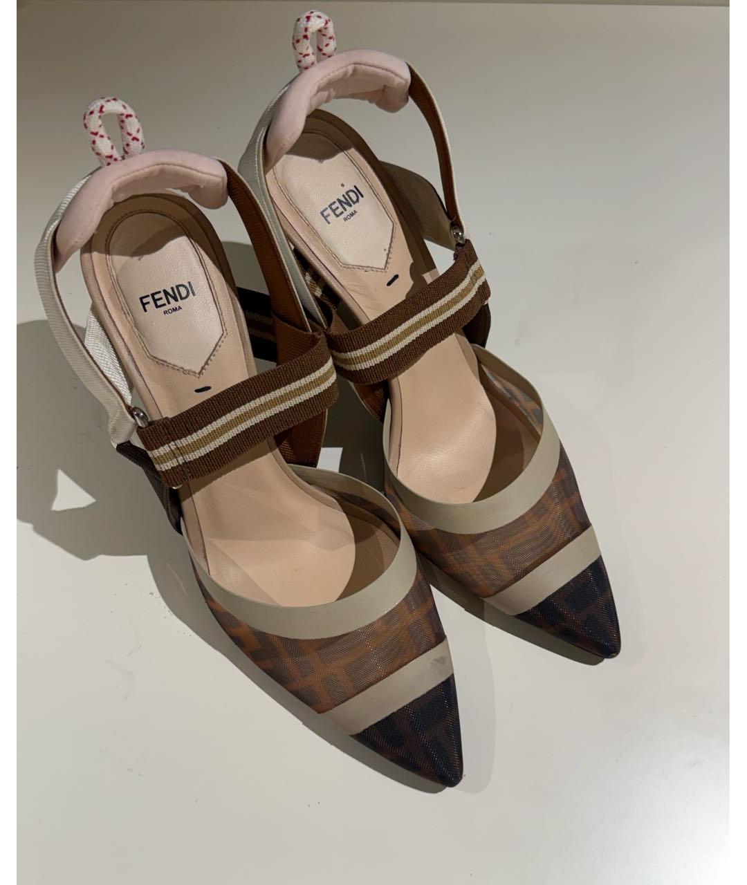 FENDI Коричневые туфли, фото 2