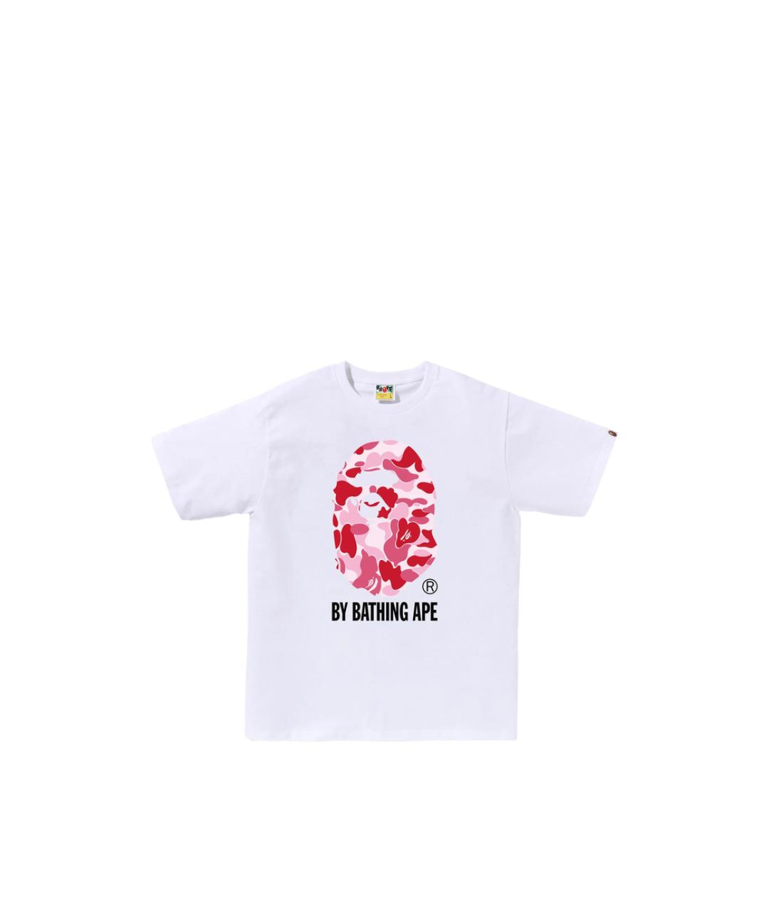 A BATHING APE Белая хлопковая футболка, фото 3