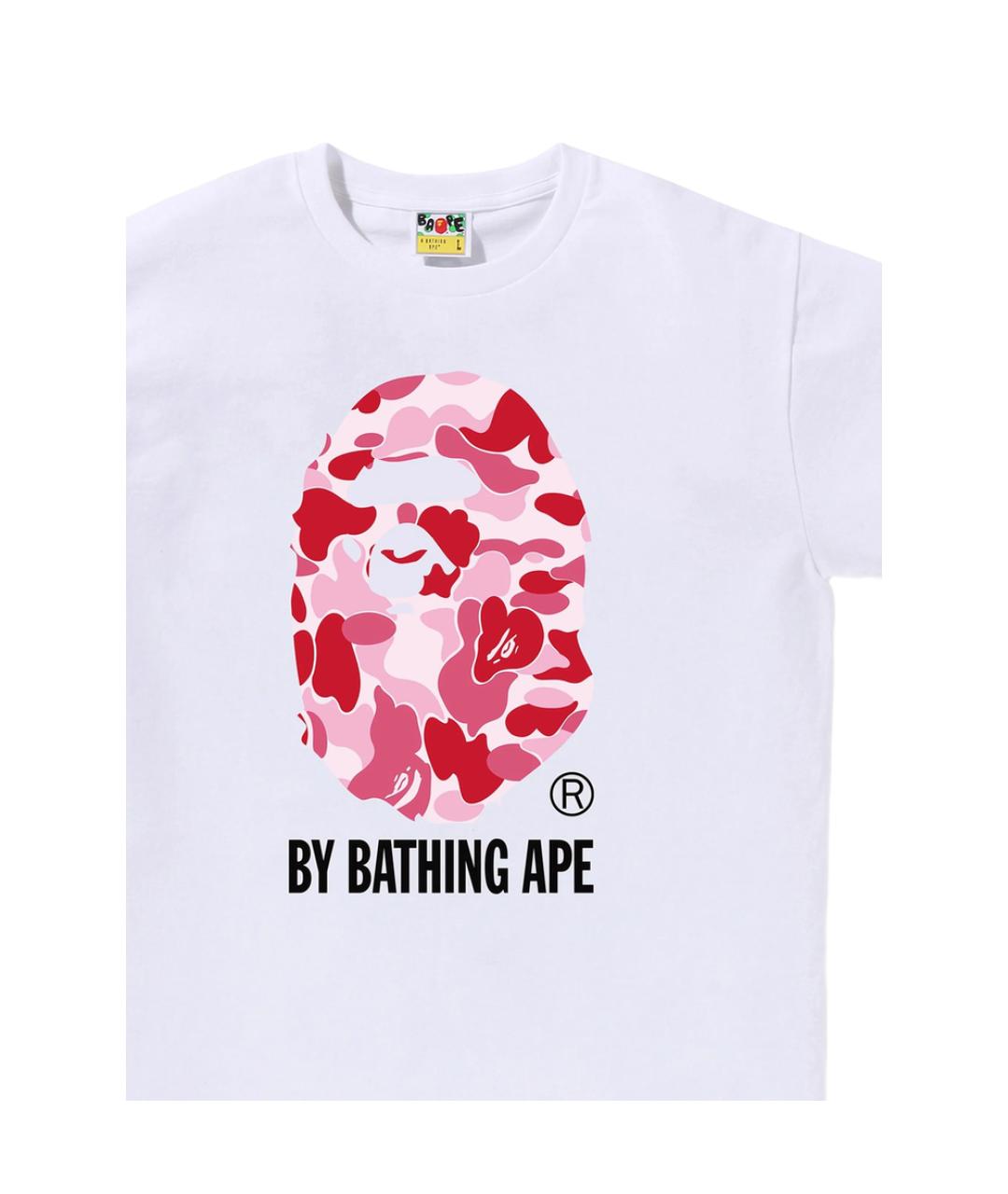 A BATHING APE Белая хлопковая футболка, фото 2