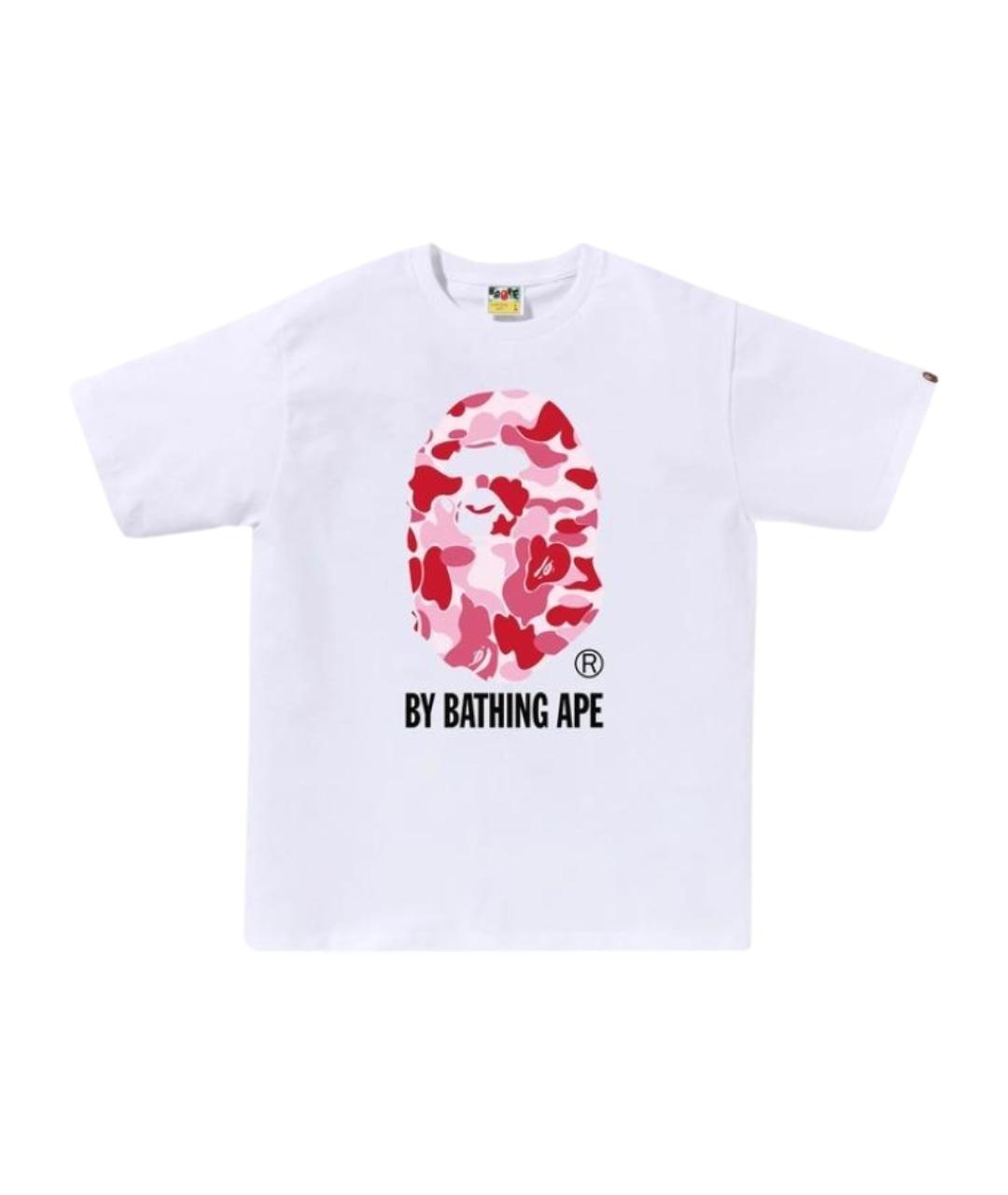 A BATHING APE Белая хлопковая футболка, фото 1