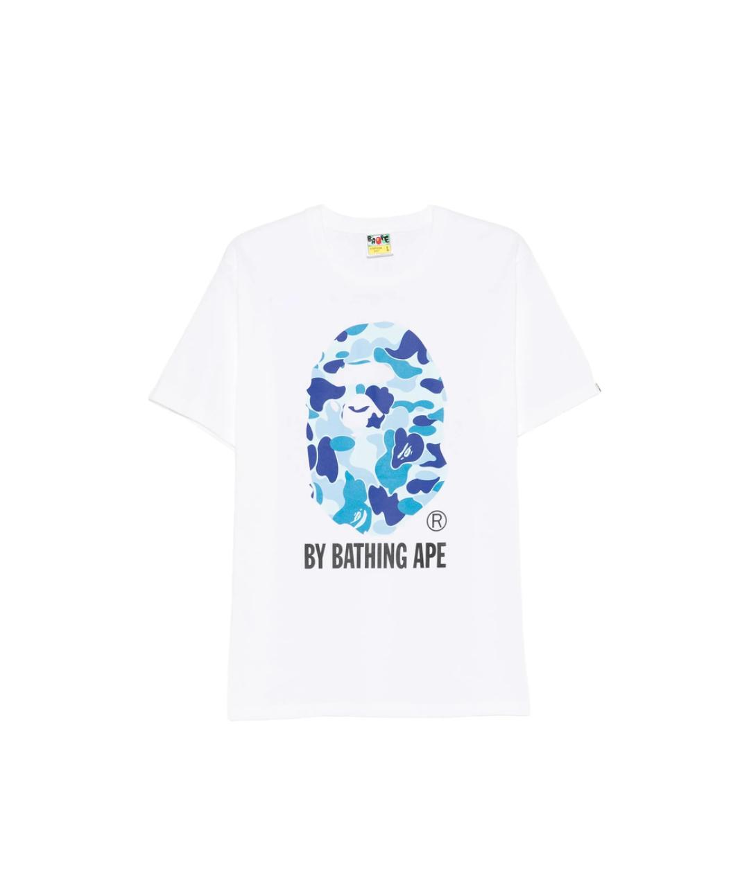 A BATHING APE Белая хлопковая футболка, фото 6