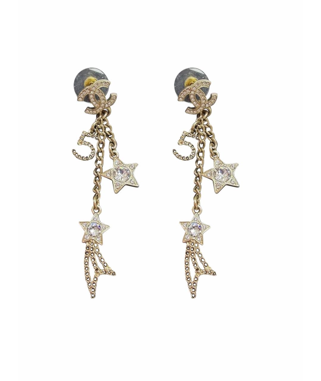 CHANEL Золотые серьги, фото 1