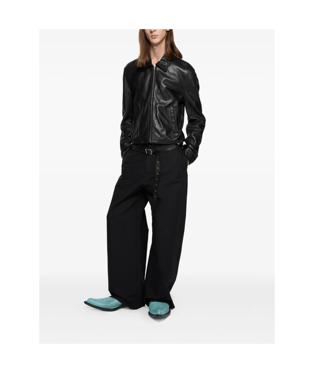 ACNE STUDIOS Черная кожаная куртка, фото 3