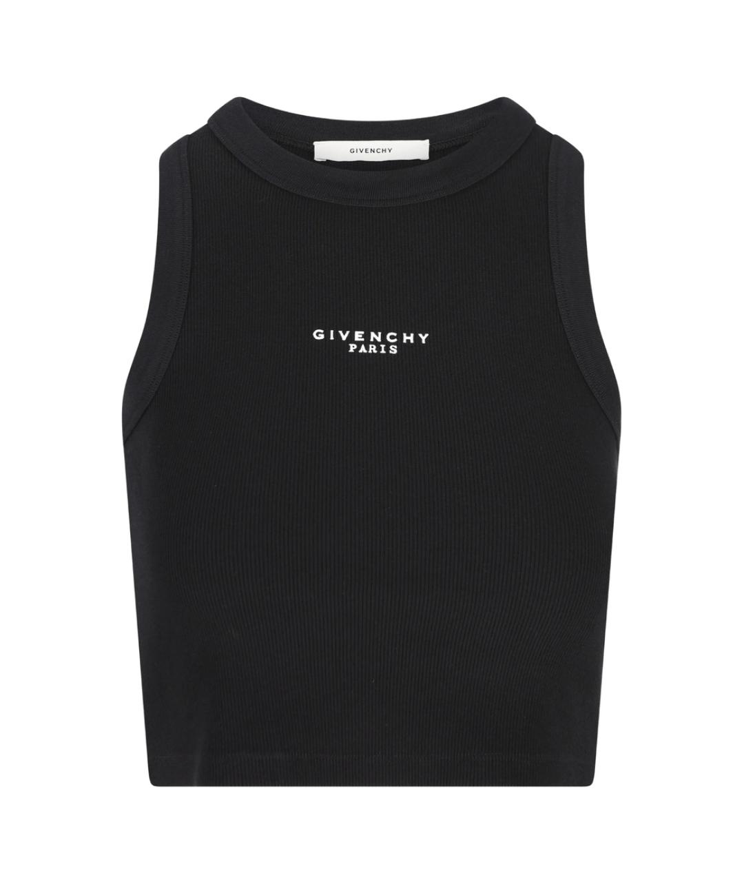GIVENCHY Черная хлопковая майка, фото 1