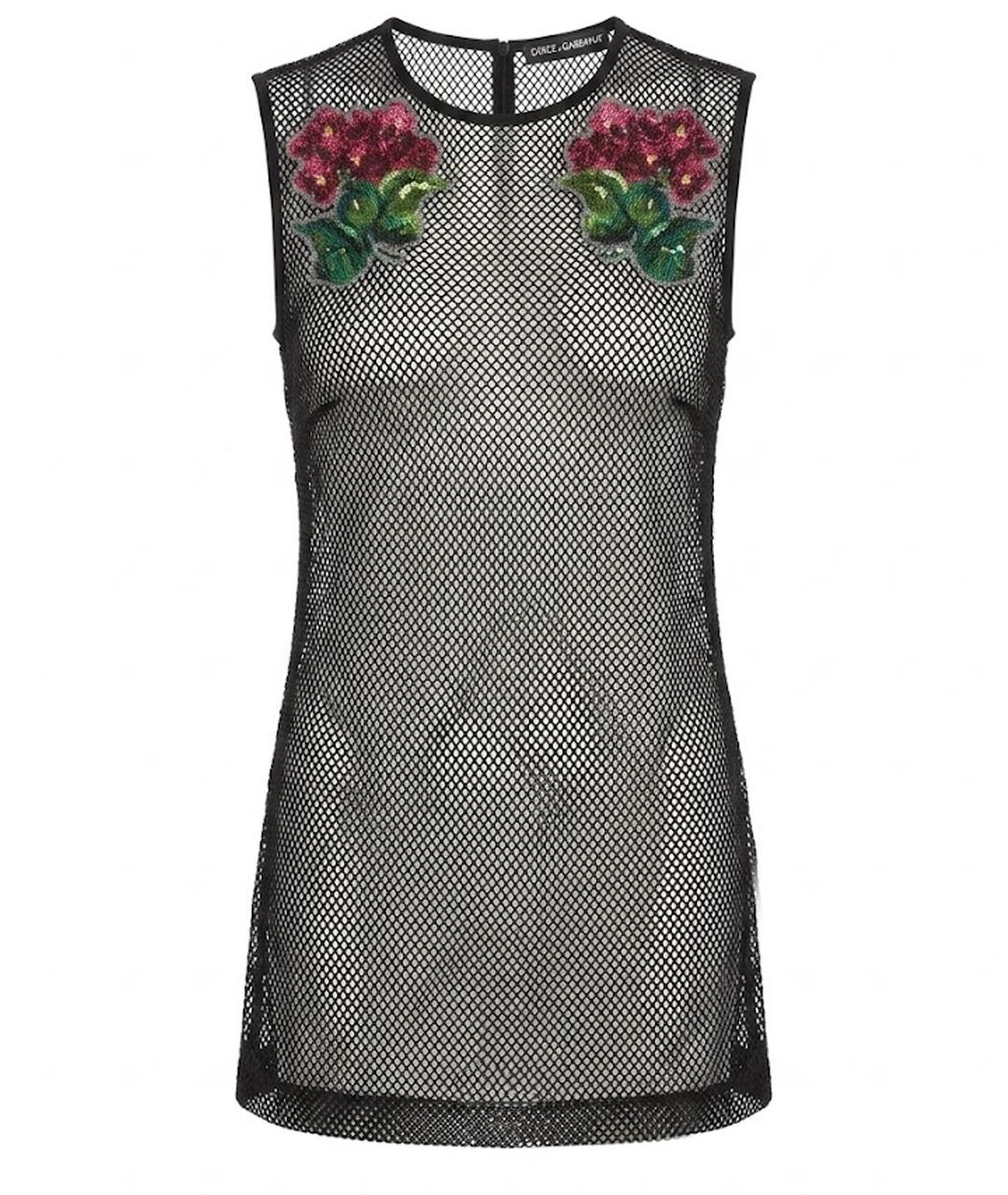 DOLCE&GABBANA Черная хлопковая майка, фото 1