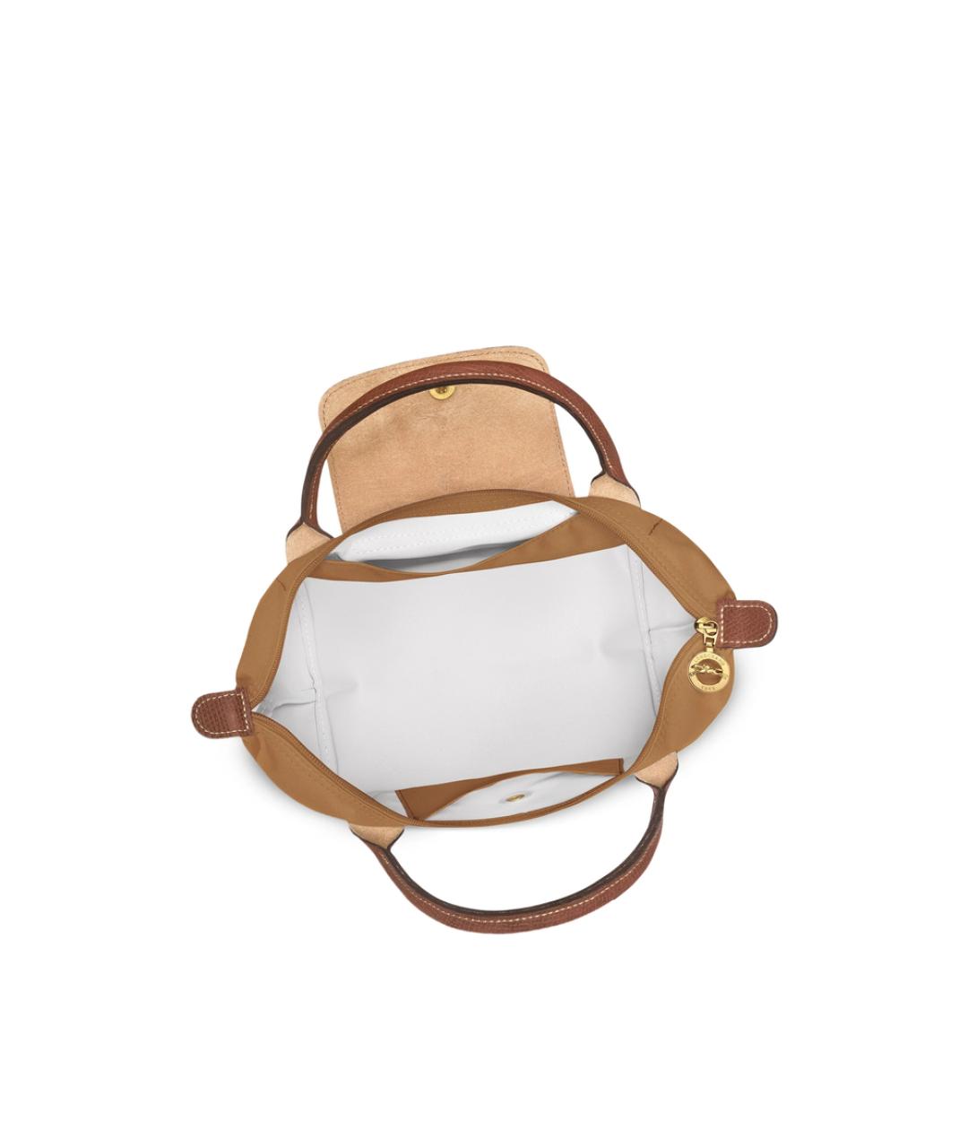LONGCHAMP Коричневая синтетическая сумка тоут, фото 5
