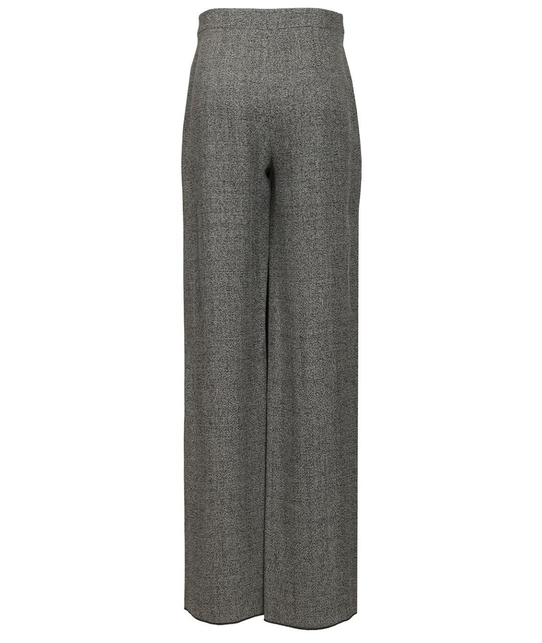 EMPORIO ARMANI Серые вискозные прямые брюки, фото 2
