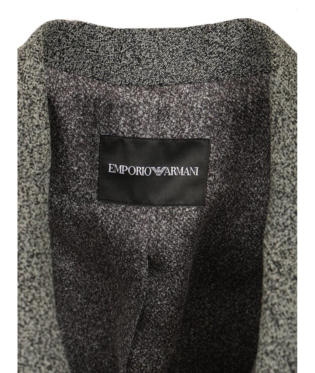 EMPORIO ARMANI Серый полиэстеровый жакет/пиджак, фото 4