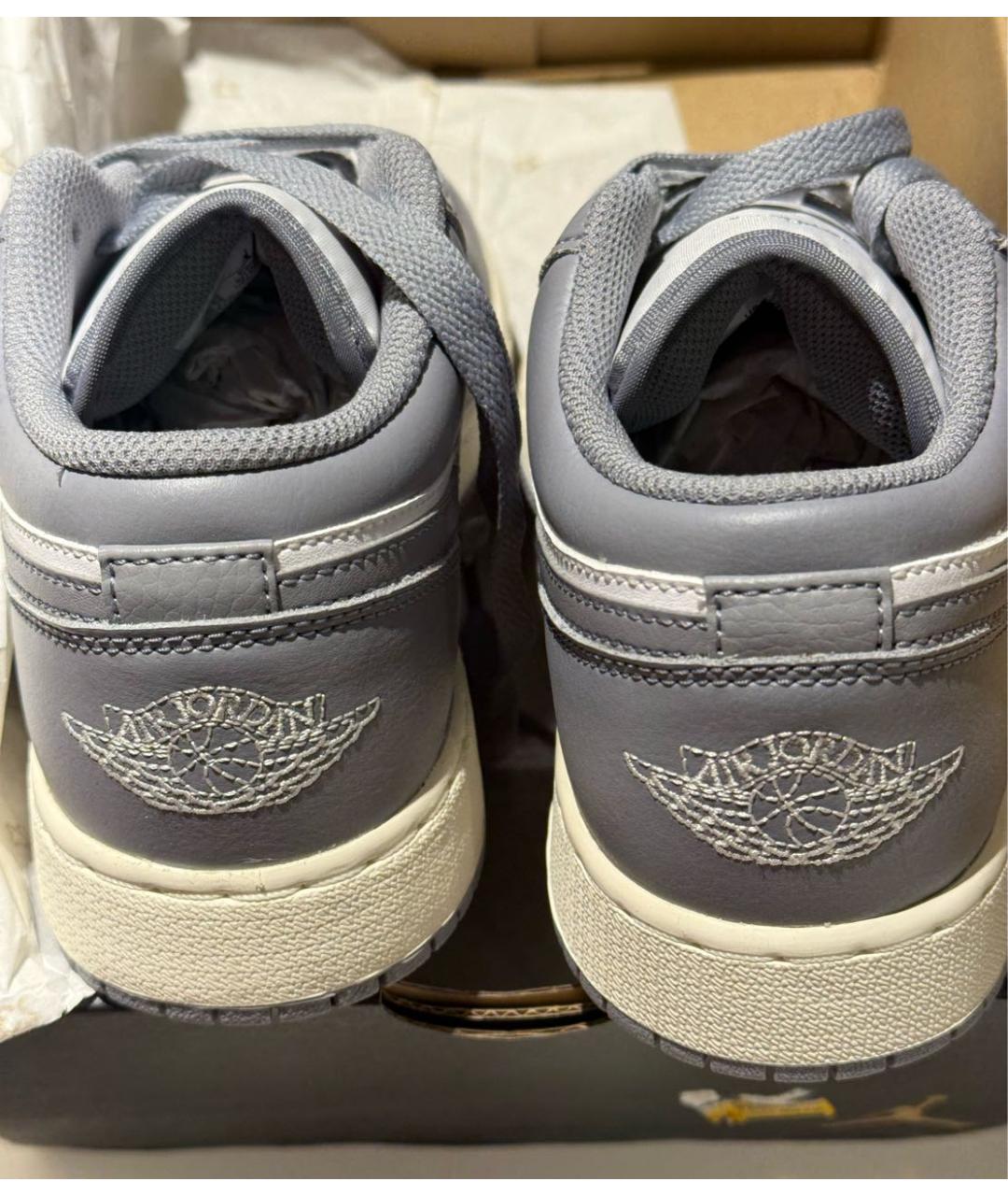NIKE Серые кожаные кеды, фото 3