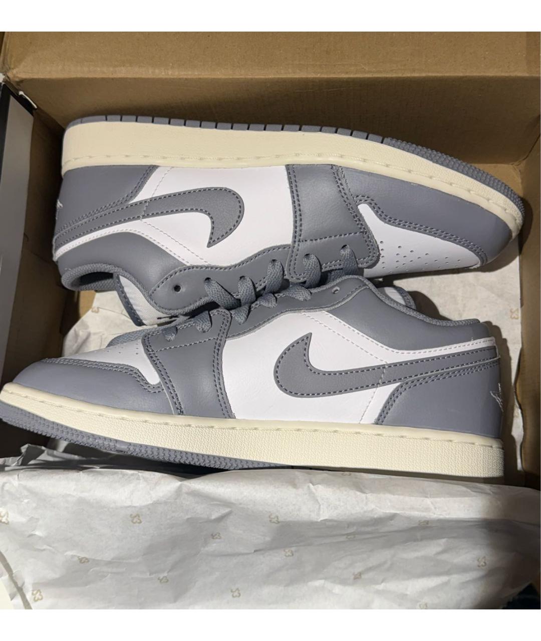 NIKE Серые кожаные кеды, фото 7