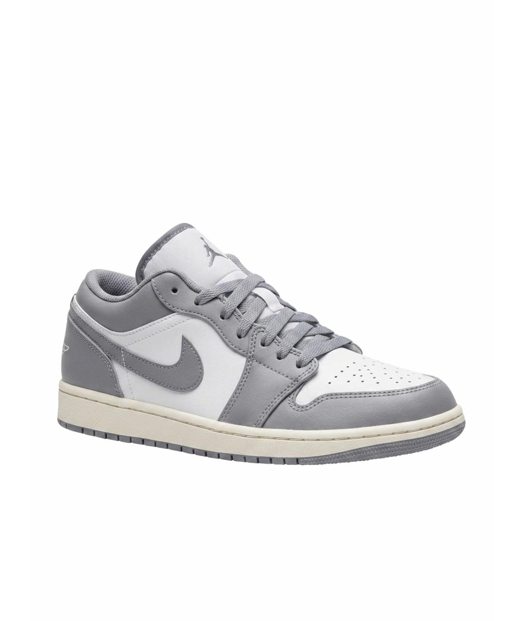 NIKE Серые кожаные кеды, фото 1