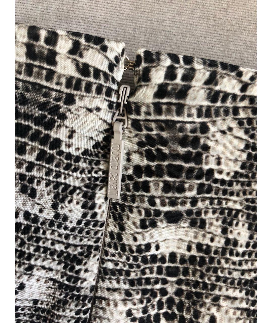 ROBERTO CAVALLI Мульти шелковая юбка мини, фото 6