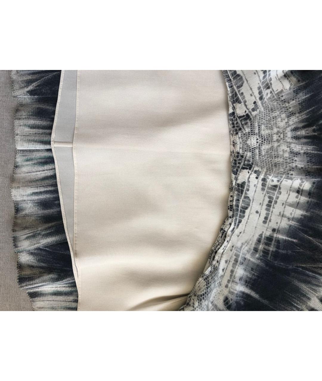 ROBERTO CAVALLI Мульти шелковая юбка мини, фото 5