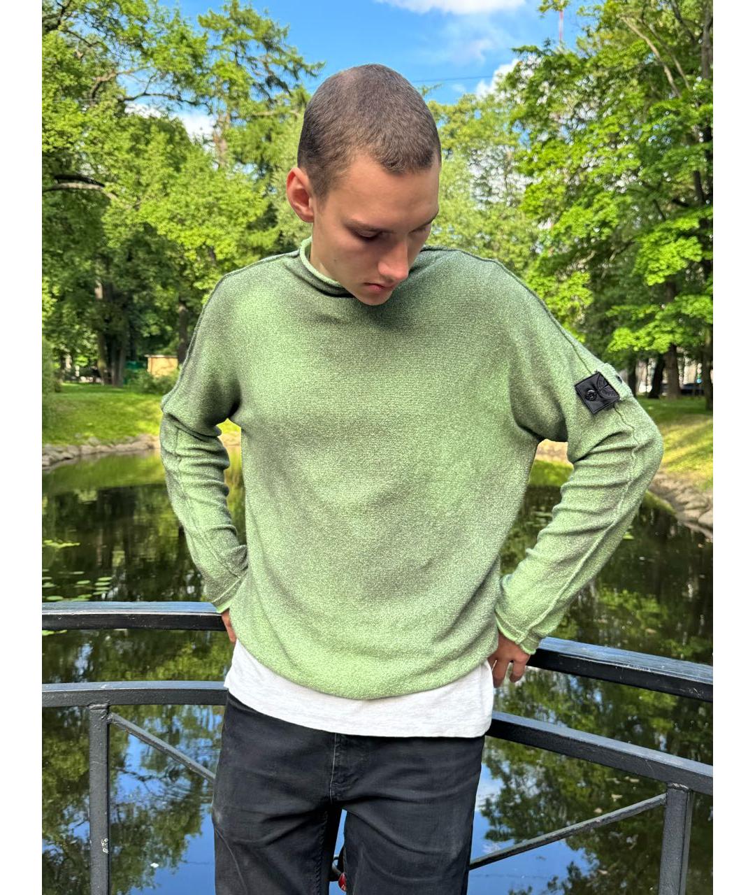 STONE ISLAND SHADOW PROJECT Зеленая водолазка, фото 7